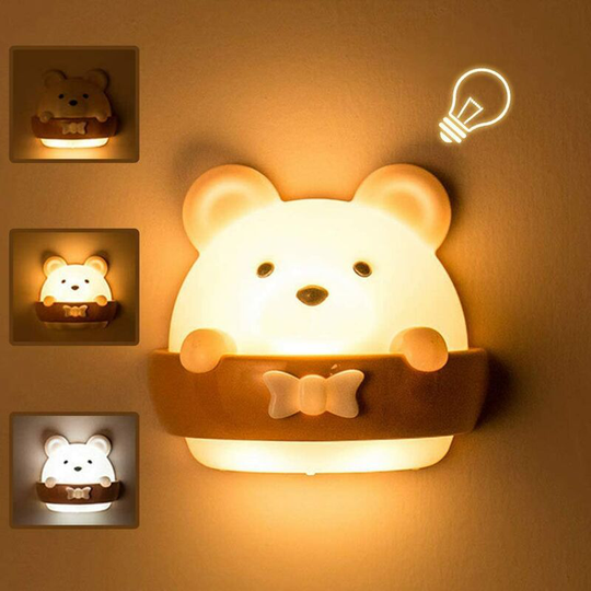 Aougo - Night Light for Kids, Kids Night Light Lamp, Kids Bedside Lamp, Yellow Light Portable usb Charging Night Lamp for Reading, Sleeping and