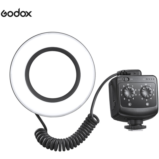Godox - RING72 Macro led Video Light,Professional Photography Fill Light,72PCS led Beads,5600K 10 Levels of Adjustable Brightness,with 49mm-77mm