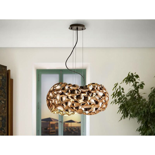 Schuller Lighting Uk - Schuller Narisa - 5 Light Ceiling Pendant Gold, Brown, G9