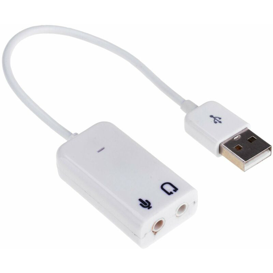 Loops - usb a Male To 2x 3.5mm Head Microphone Socket Adapter Converter Cable aux Jack