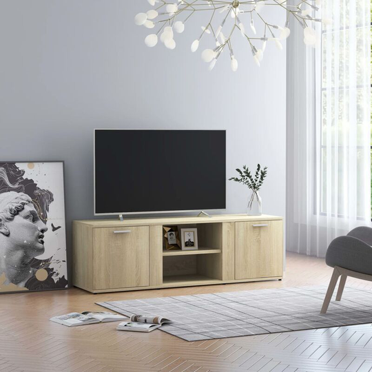 Topdeal - tv Cabinet Sonoma Oak 120x34x37 cm Chipboard FF801164_UK