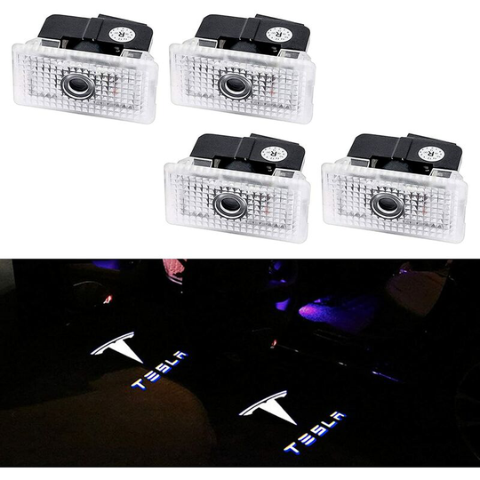 Led Puddle Lights, 4 Pack Car led Courtesy Door led for Tesla Model 3 Model s Model x,s
