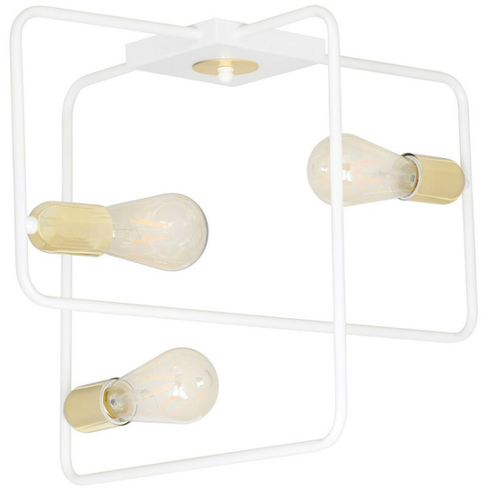Emibig Savo White Semi Flush Light 3x E27