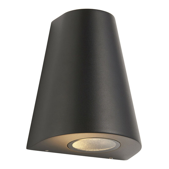 Endon Collection Lighting - Endon Helm Modern Outdoor Integrated led Up Down Wall Light Textured Black Finish, IP44