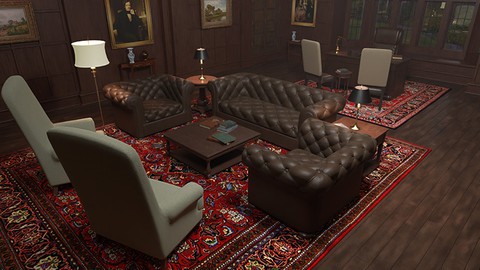 Create a Victorian Room with Blender and Substance Painter