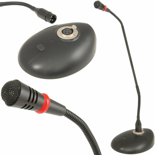 Conference Paging Condenser Microphone Desk Top Tannoy Gooseneck Unidirectional
