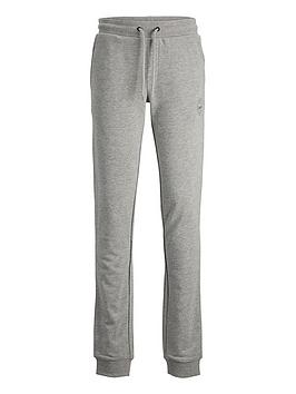 Jack & Jones Junior Boys Shark Joggers - Light Grey Marl, Light Grey Marl, Size 8 Years
