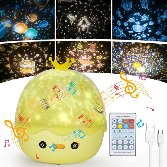 Thsinde - Kids Night Light Projector Star Lamp, Night Light Projector+Timer+Remote Control+6 Colors+360° Rotation, led Baby Starry Sky Night Light