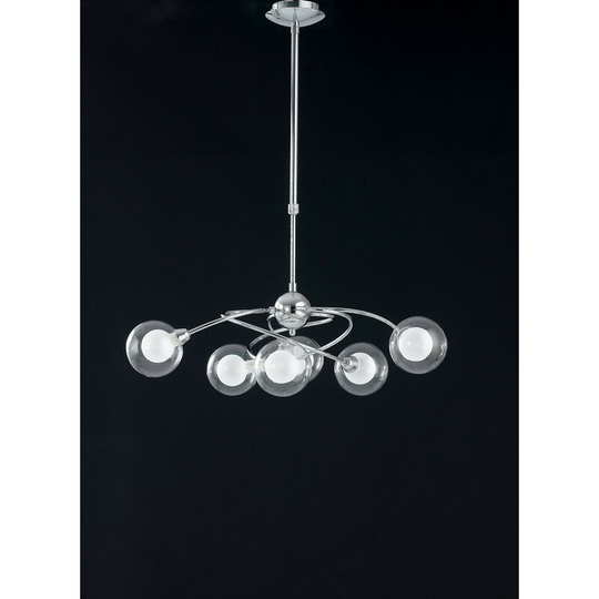 Fan Europe blog 6 Light Multi Arm Pendant Ceiling Light Chrome 72x72cm