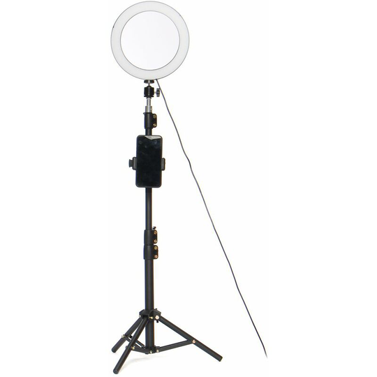 Drillpro - Beauty accent light ring Dimmable 3 Lights + Selfie Bluetooth Remote control + Tripod and Phone holder washed