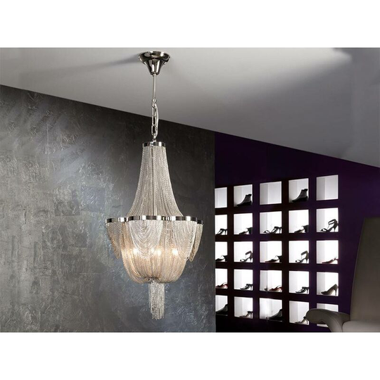Schuller Lighting - Schuller Minerva - 6 Light Grand Chandelier Chrome, G9