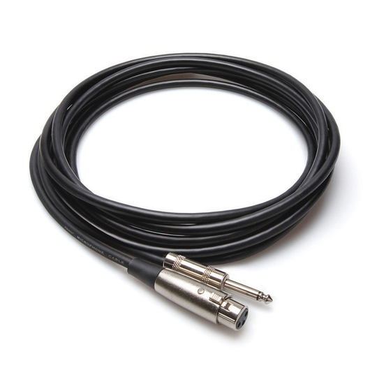 Hosa Microphone Cable XLR3F to 1/4 in TS 10 ft