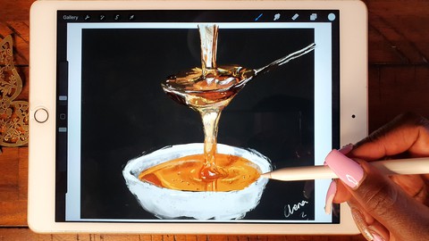 How To Paint Honey In Procreate