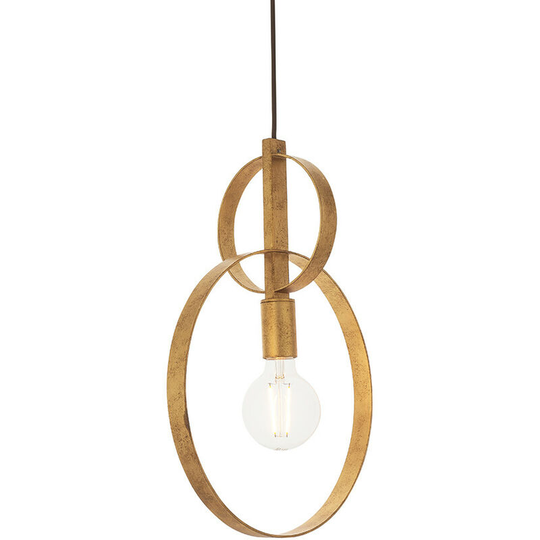 Merano Lighting - Merano Trento Pendant Ceiling Light Antique Gold Leaf