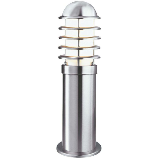 Searchlight Lighting - Searchlight Louvre - 1 Light Outdoor Bollard Light Stainless Steel IP44, E27