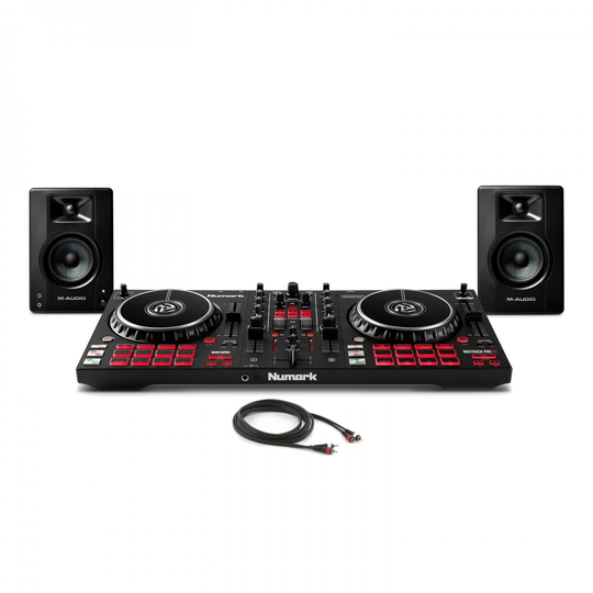 Numark Mixtrack Pro FX DJ Controller with M-Audio BX3 Studio Monitors