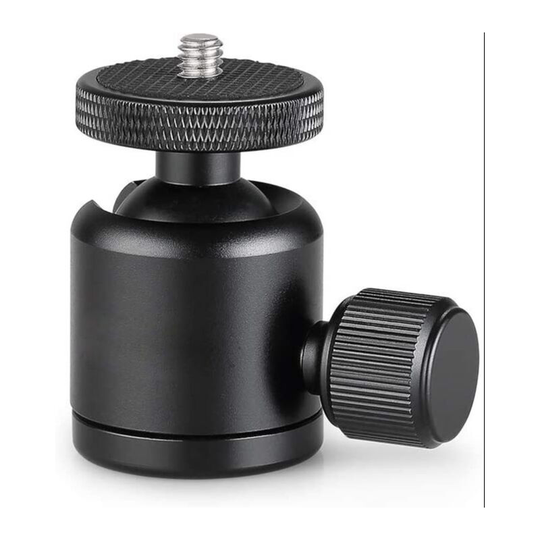 Metal ball head mount, thread hole tripod mount for cameras, monopod, slider, tripod