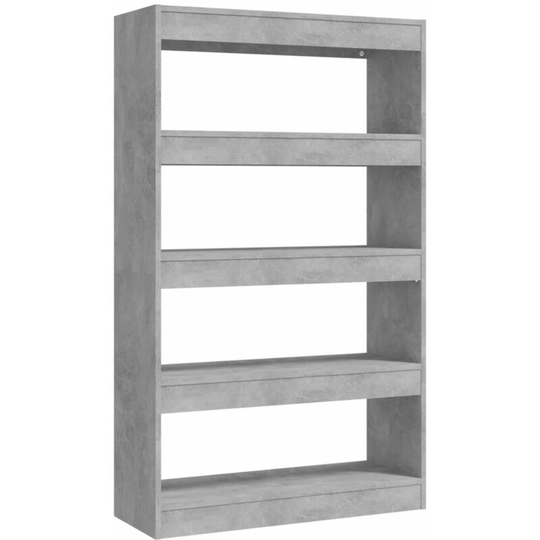 Vidaxl - Book Cabinet/Room Divider Concrete Grey 80x30x135 cm Engineered Wood Grey