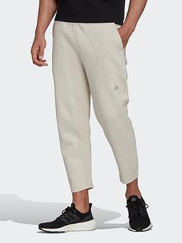 Adidas Studio Lounge Fleece 7/8 Joggers - Beige