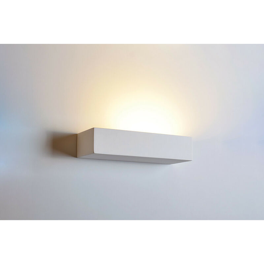 Integral Indoor Decorative Paintable Plaster Lamia Wall Light IP20 For 1 x E14 Max 40W White