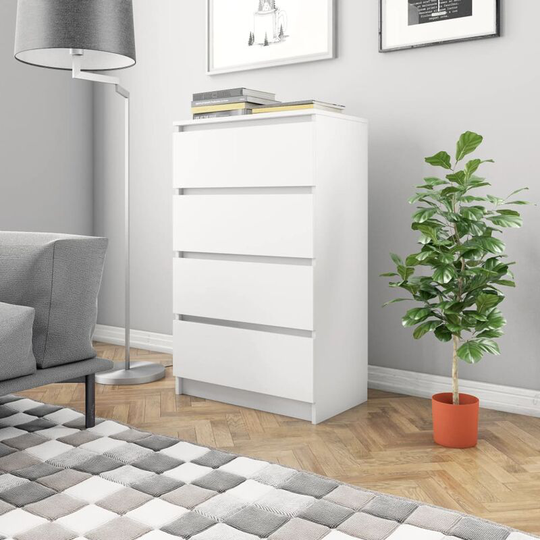 Sideboard White 60x35x98.5 cm Chipboard - White