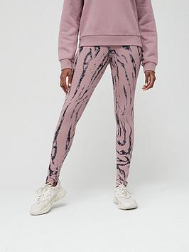 adidas Future Icons Graphix Leggings - Light Red, Light Red, Size M, Women