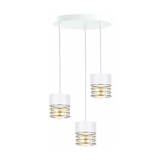 Keter Royal Cluster Pendant Ceiling Light White, Gold, 32cm, 3x E27