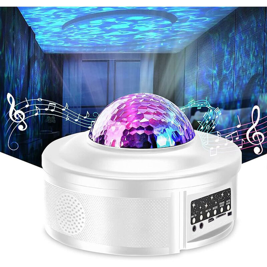 Thsinde - Star Projector Night Light Projector With Led Galaxy Ocean Wave Projector Music Speaker For Kid Adult Bedroom,game Rooms,party,home