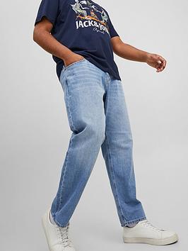 Jack & Jones Jack & Jones Big & Tall Mike Comfort Fit Jeans - Light Blue, Light Blue, Size 40, Inside Leg Regular, Men