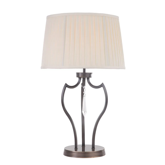 Elstead Lighting Pimlico 1 Light Table Lamp Dark Bronze