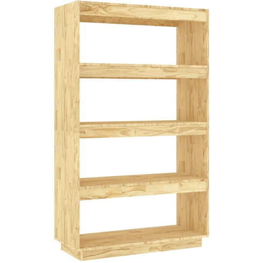 Book Cabinet/Room Divider 80x35x135 cm Solid Pinewood vidaXL - Brown