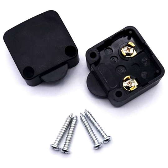 Aougo - Piece Cabinet Door Switches Cabinet Switch Light Switch Automatic Switch for Cupboards, black