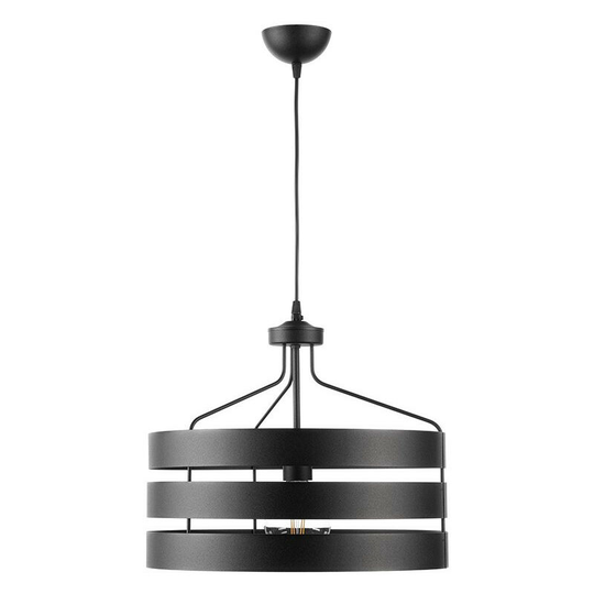 Onli Lighting - Onli Ulisse Cylindrical Pendant Ceiling Light, Black