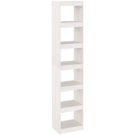 Vidaxl - Book Cabinet/Room Divider White 40x30x199 cm Solid Pinewood White