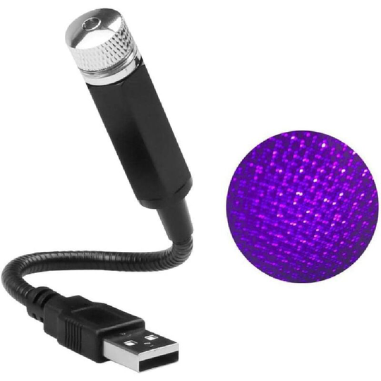 Aougo - usb Car Roof Atmosphere Star Lamps Home Decoration Projector led Night Light Adjustable Multiple Lighting Effects led projector lights for car