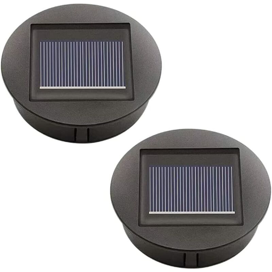 2 Pack Solar Lights Replacement with led Solar Panel Replacement Cover Outdoor Lighting Garden Decor
