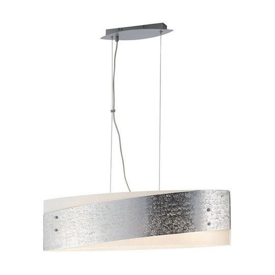 Fan Europe paris 4 Light Straight Bar Pendant Ceiling Light Silver 75x20cm