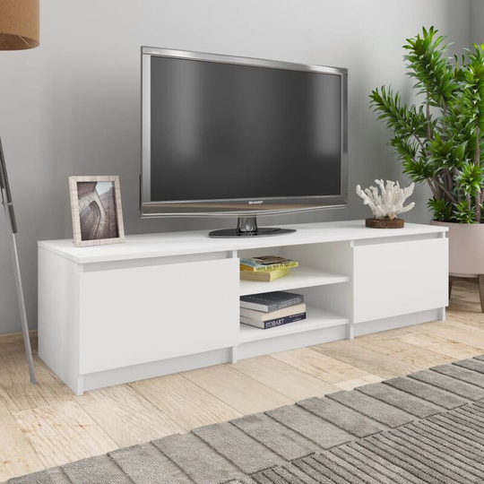 Devenirriche - tv Cabinet White 140x40x35.5 cm Chipboard - White