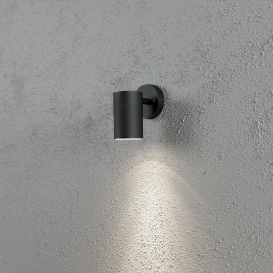 Konstsmide Lighting - Konstsmide Modena Outdoor Modern Big Down Wall Light Black, IP44