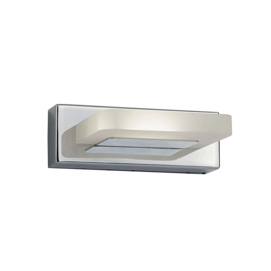 Searchlight - Integrated led 1 Light Wall Light Chrome, Frosted