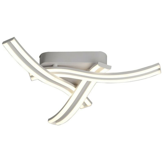 3 Light Semi Flush Ceiling, 3 x 13W led, 4000K, 2342lm, White - Luminosa Lighting