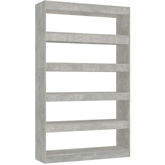Book Cabinet/Room Divider Concrete Grey 100x30x166 cm vidaXL - Grey