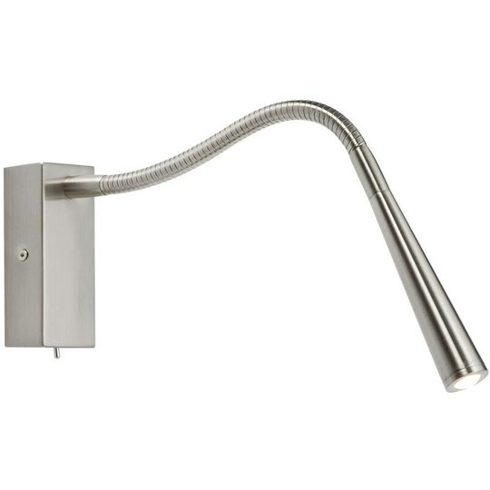 Endon Madison - 1 Light Indoor Wall Light Brushed Chrome