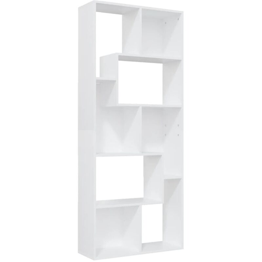 Vidaxl - Book Cabinet White 67x24x161 cm Engineered Wood White
