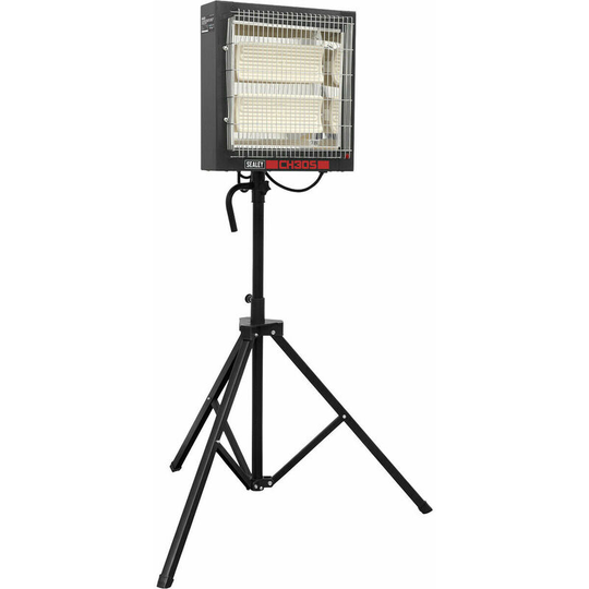 Loops - Ceramic Heater with Tripod Stand - 1400 to 2800W - Instant Heat - Remote Control