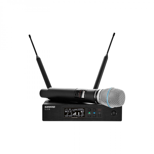Shure QLXD24UK/B87A-K51 Handheld Wireless Microphone System