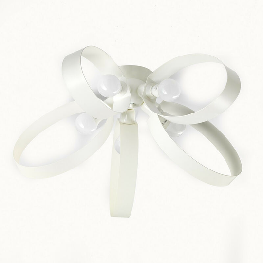 Onli Serena 5 Light Semi Flush Ceiling Light, White
