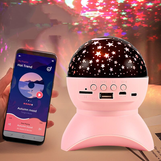 Star projector, suitable for holiday, housewarming, birthday gifts - pink appearance
