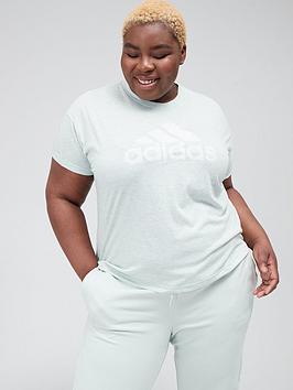 adidas Winners 3.0 Tee (Plus Size) - Light Green, Light Green, Size 1X, Women