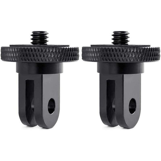 Set of 2 adapters for Gopro camera tripod 6.35 mm-20 screw for Gopro Hero10, Insta360 One X2, Go 2, Xiaomi Yi and other action cameras